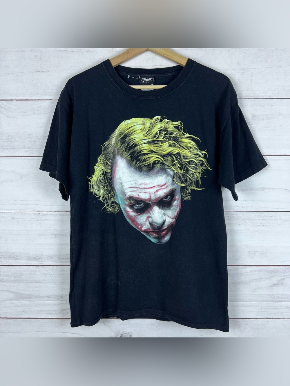 The Dark Knight Batman Promo T-shirt Vintage 2008 Joker Heath Ledger Womens XL